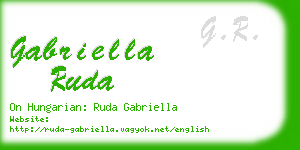 gabriella ruda business card